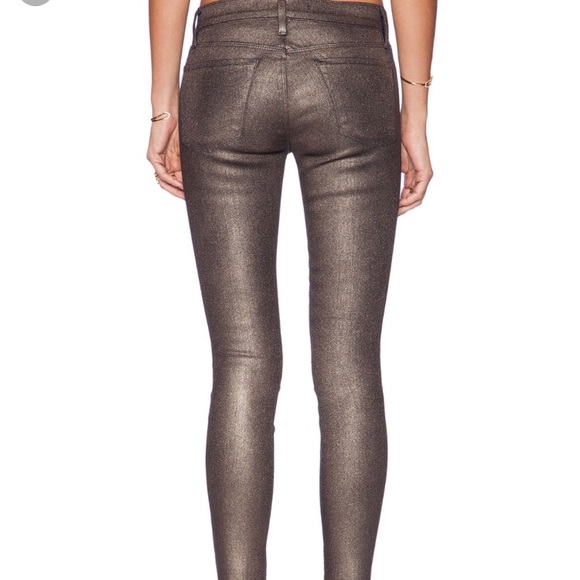 J Brand Size 26 Super Skinny Gold Dust - Picture 2 of 8
